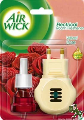 Airwick - Electrical Room Freshner Velvet Rose + Refill 15 ml  Pack