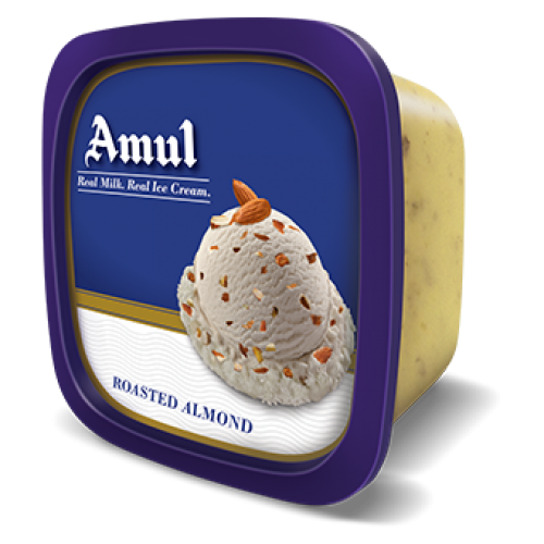 Amul Real Ice Cream - Roasted Almond