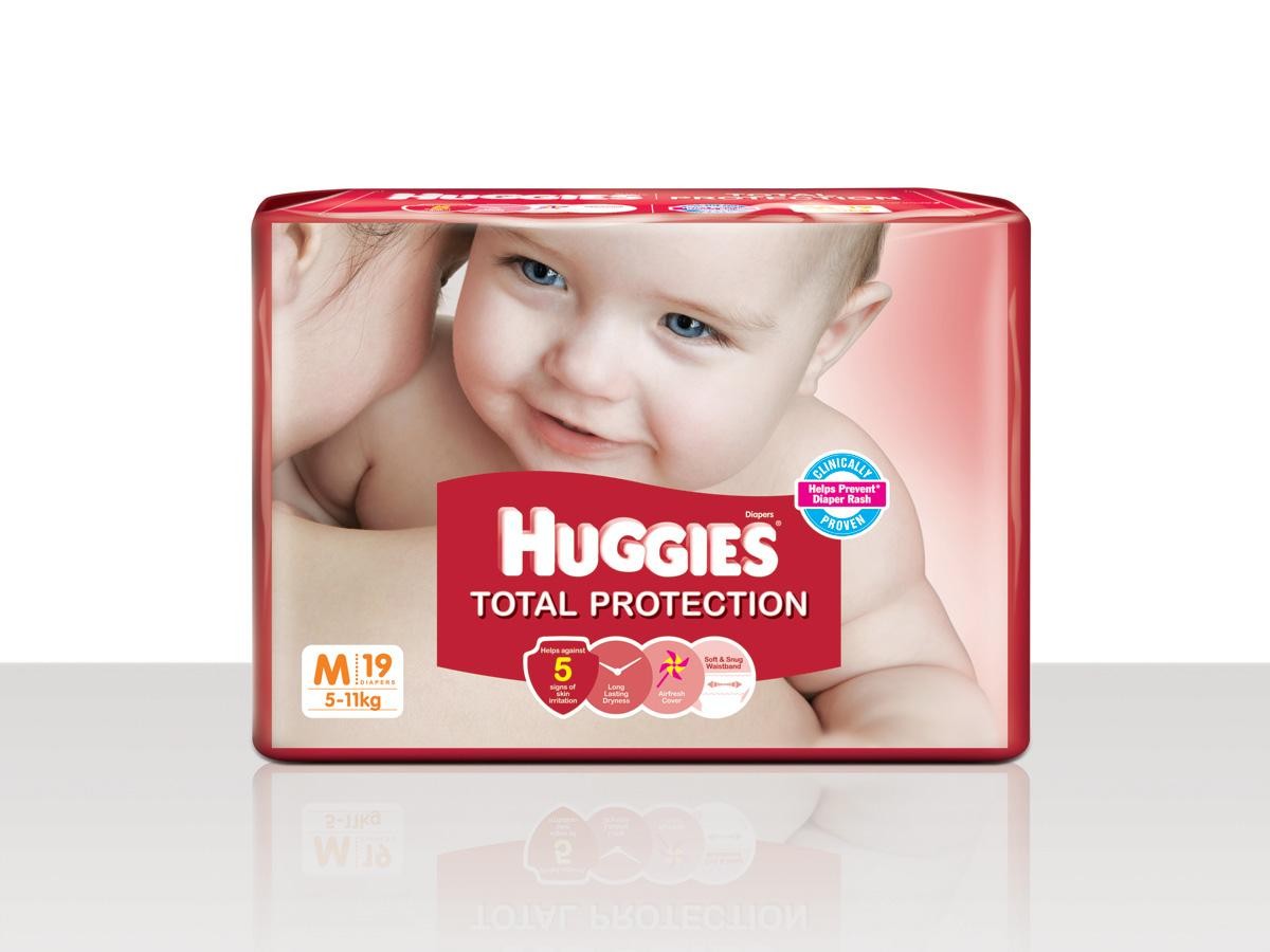 Huggies - Total Protection Medium (5-11 Kg)