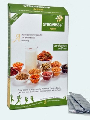 Strombss Diet Multi Grain Beverage Mix - Cardamom Saffron (for Diabetics & Weight Watchers) 600 gm Pack