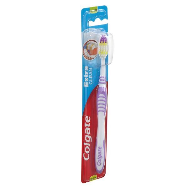 Colgate Toothbrush - Extra Clean with Hygiene Cap (Medium), 1 nos Pouch