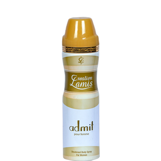 Creation Lamis Deodorant Body Spray - Admit Pour Femme (for Women) 200 ml