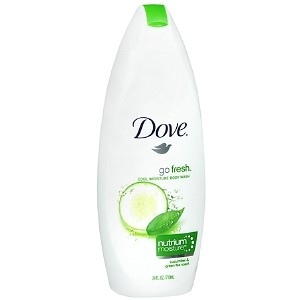 Dove Body Wash - Fresh Moisture - Hydrating Milk Cucumber & Green Tea Scent, 200 ml Pack