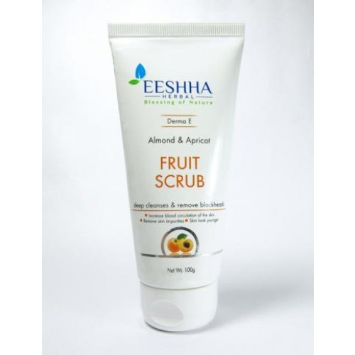Eeshha Fruit Scrub - Almond & Apricot 100 gm 