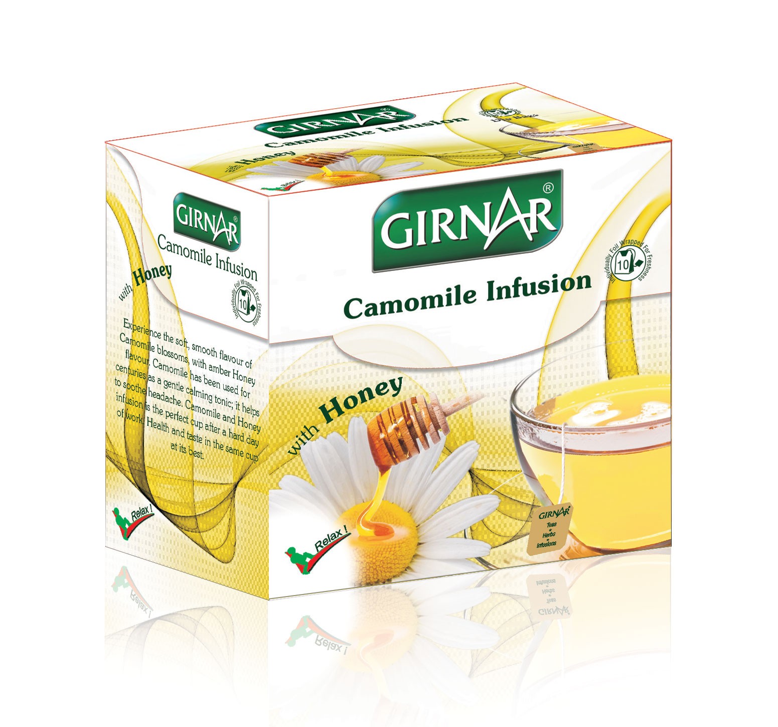 Girnar Tea Bag With Honey Camomile Infusion