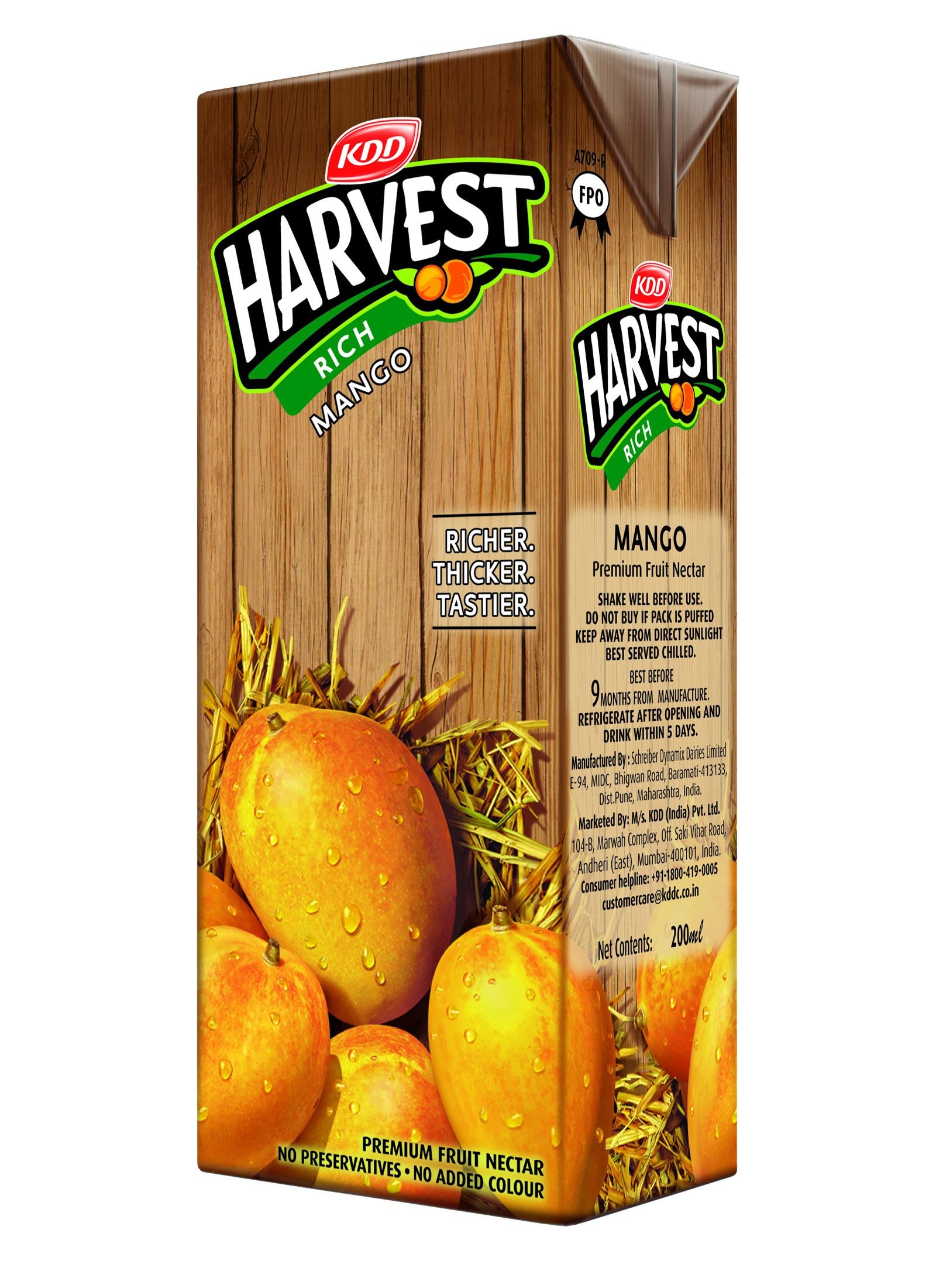 KDD Harvest - Rich Mango Juice