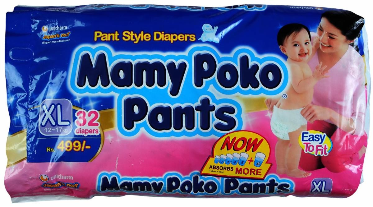 Mamy Poko Pant Style Diapers - XL (12-17 kg)