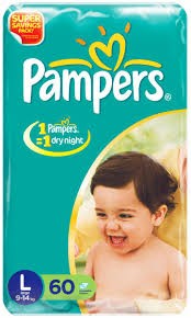Pampers Disposable Diapers - Large (9 - 14 kgs)