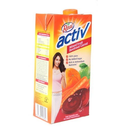 Real Activ - Mixed Fruit Beetroot Carrot Vegetable Juice 1 lt Packing