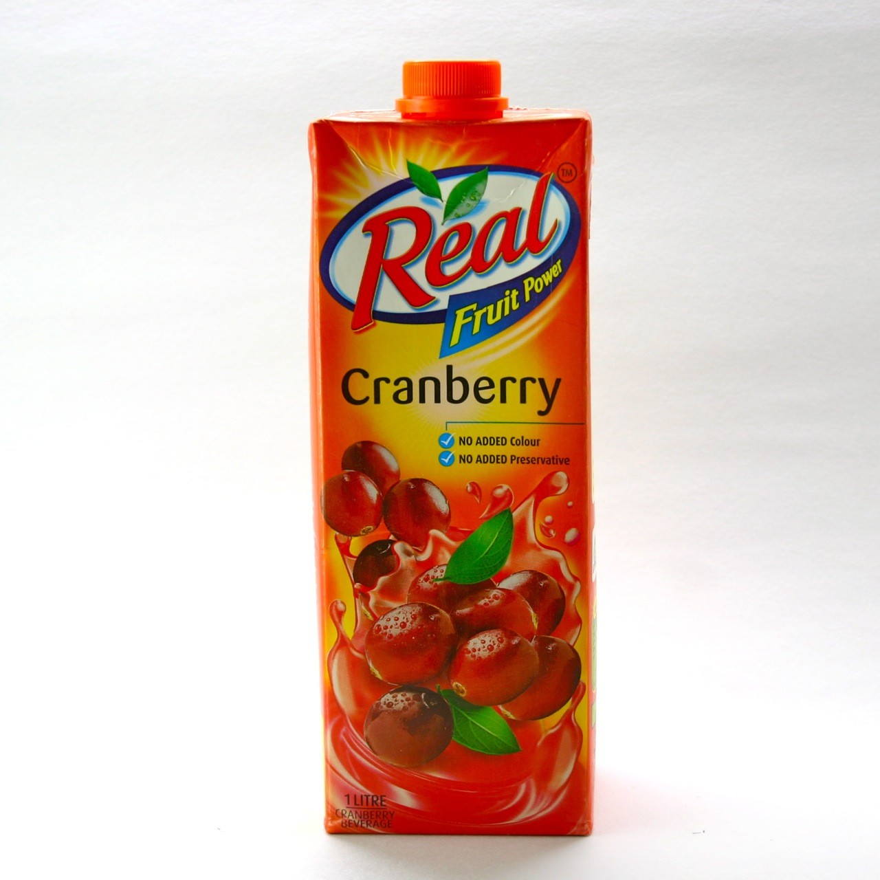 Real Fruit Power Juice - Cranberry 1 lt Packing