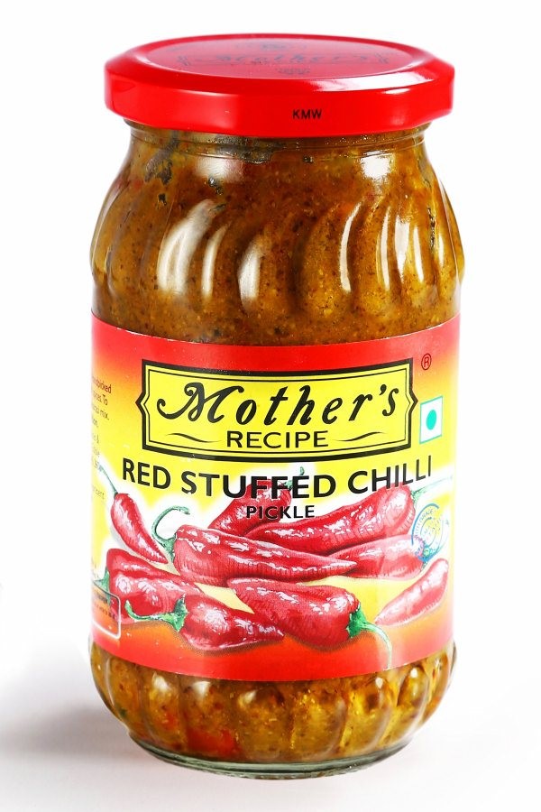Mothers Recipe Pickle - Red Stuffed Chilli 400 gm Pack