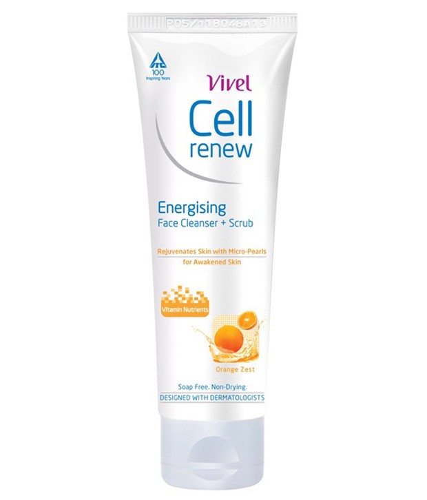 Vivel Cell Renew Face Wash - Energising (Face Cleanser + Scrub) 50 ml Pack
