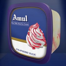 Amul Real Ice Cream - Strawberry Real Magic