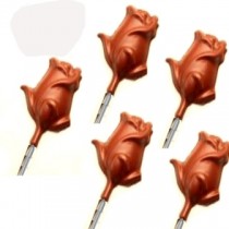 Ghasitaram - Chocolate Rose Shaped Lollipops 70 gm Pack