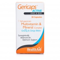 Health Aid Gericaps Active (with Ginseng & Ginkgo Biloba)