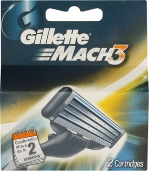 Gillette Mach 3 - Shaving Cartridges, 2 nos Carton
