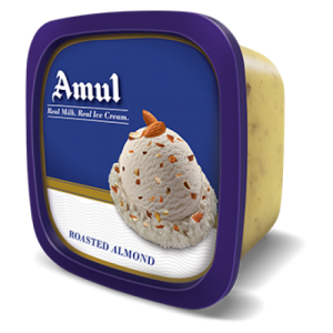 Amul Real Ice Cream - Roasted Almond