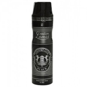 Creation Lamis Deodorant Body Spray - Country Club Black (for Men) 200 ml