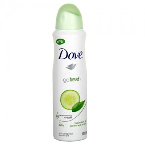 Dove Deodorant Body Spray - Cucumber & Green Tea 169 ml Packing