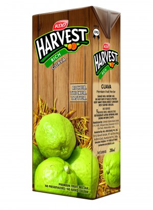 KDD Harvest - Rich Guava Juice 1 lt Packing