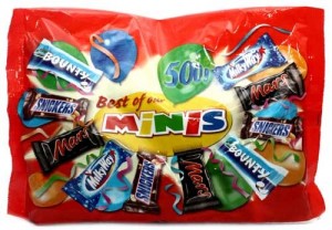 Mars Snickers Twix Bounty - Best of Minis 500 gm Pack