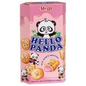 Meiji Hello Panda - Strawberry Cookies 50 gm 
