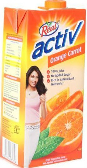 Real Activ - Orange Carrot Juice 1 lt Packing