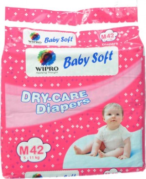 Wipro - Dry Care Diapers Medium
